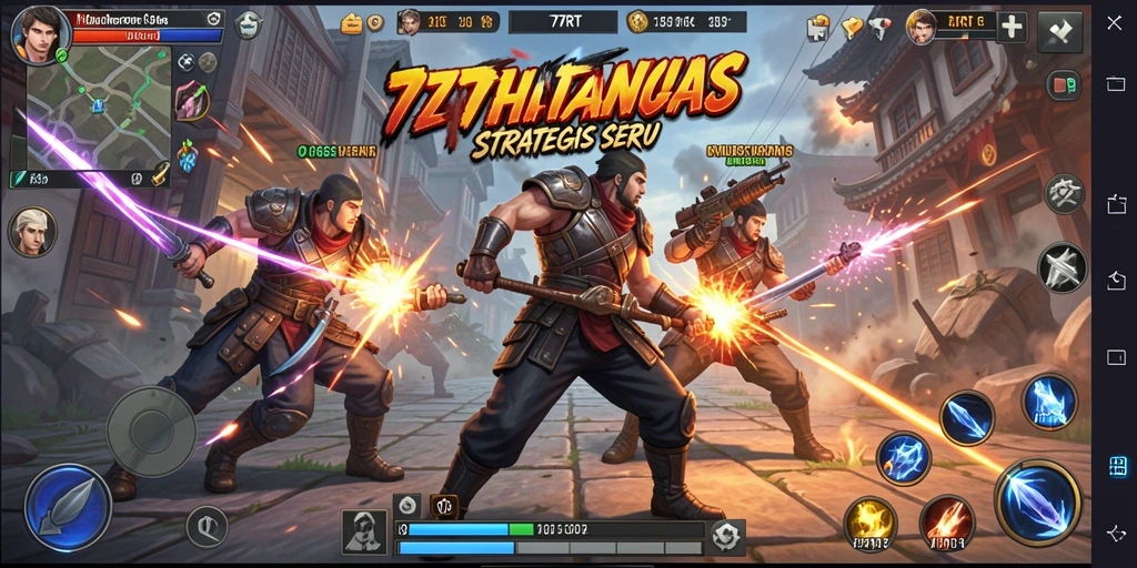 Tampilan gameplay SLG yang mendebarkan di 77RT.