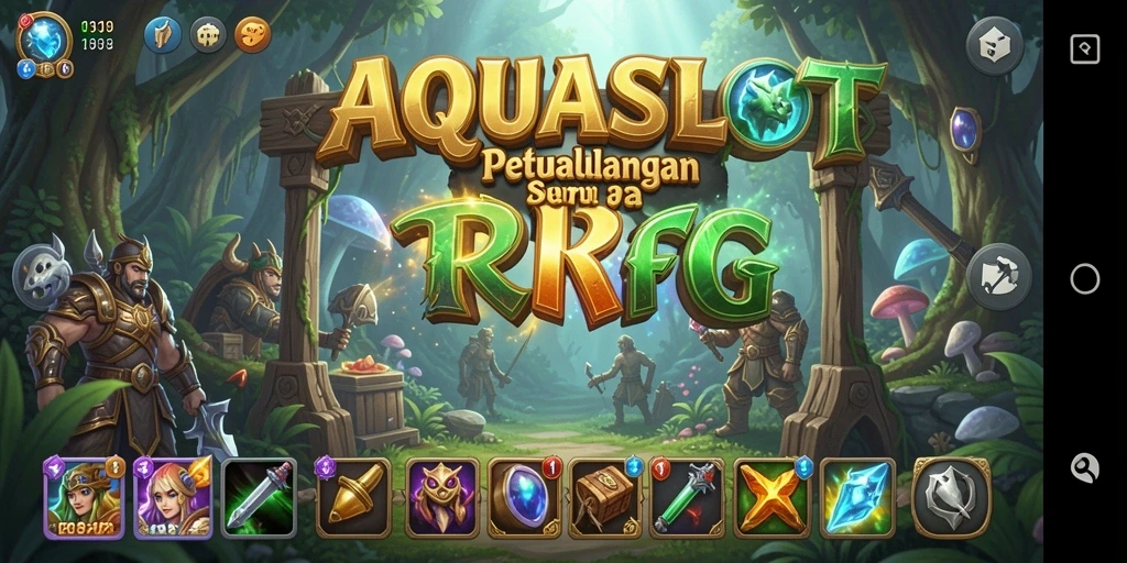 Tampilan gameplay AQUASLOT dengan petualangan seru yang menantang.