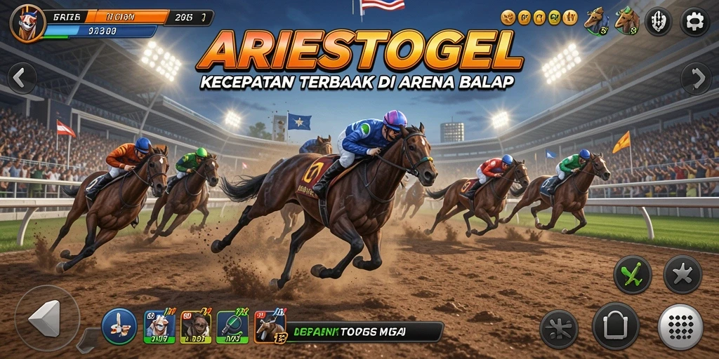 Tampilan gameplay Racing ARIESTOGEL yang menegangkan dan seru.