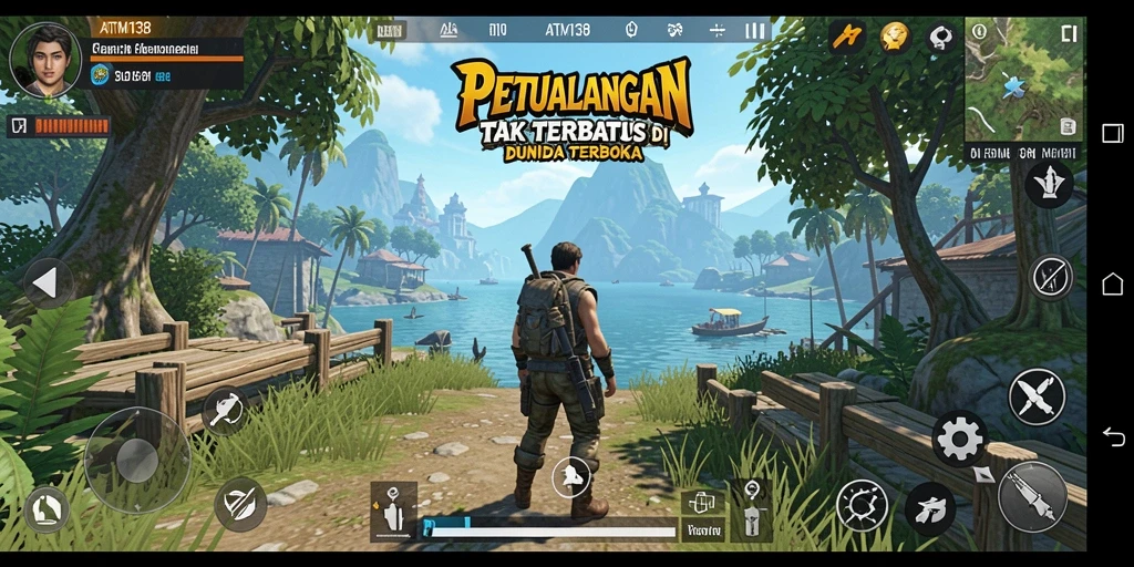 Gameplay menantang di dunia terbuka ATM138 yang luas.