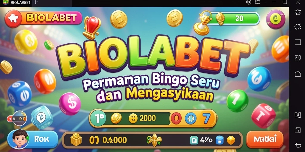 Tampilan seru gameplay Bingo di BIOLABET.