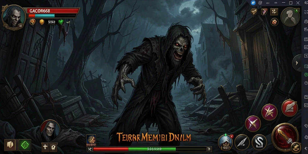 Screenshot menampilkan suasana mencekam dalam <strong>GACOR668</strong> dengan gameplay Horror yang intens.