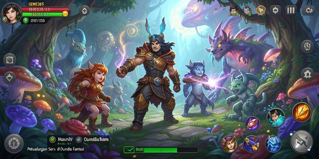 Tampilan gameplay GEMS365 yang mendebarkan di dunia petualangan