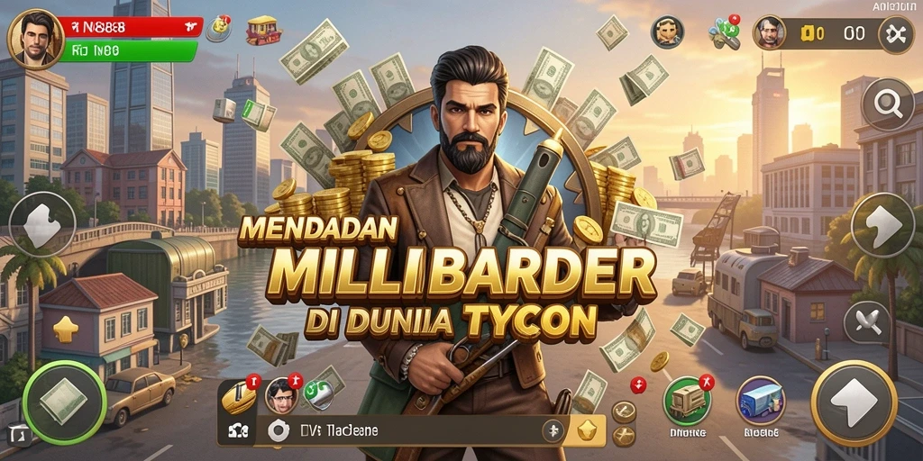 Tampilan gameplay menarik dari IN88 yang menampilkan strategis Tycoon.