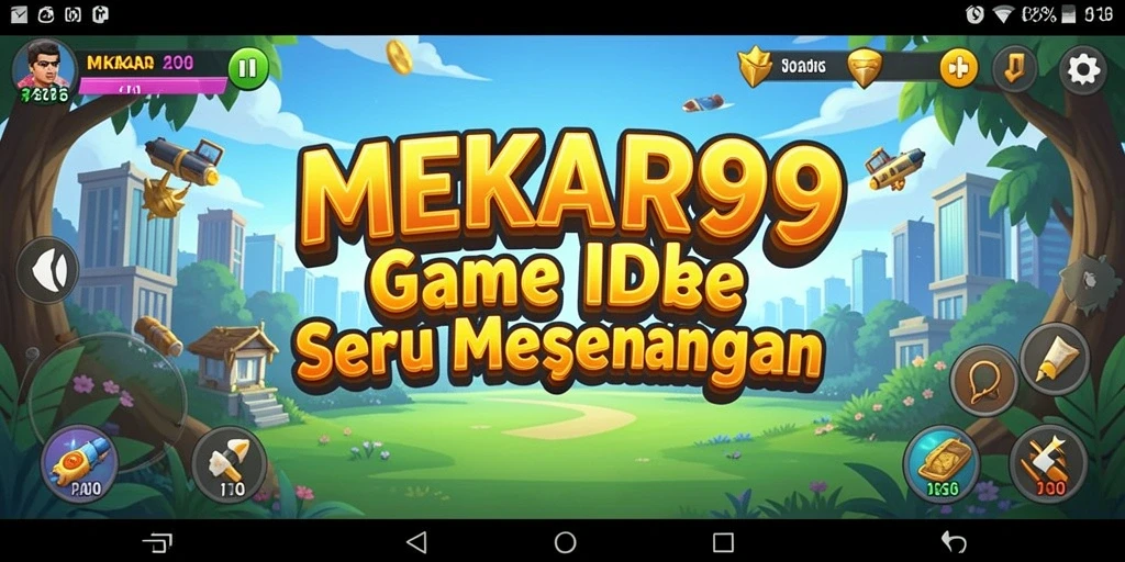 Tampilan menarik dari gameplay MEKAR99 yang menampilkan kemajuan pemain.