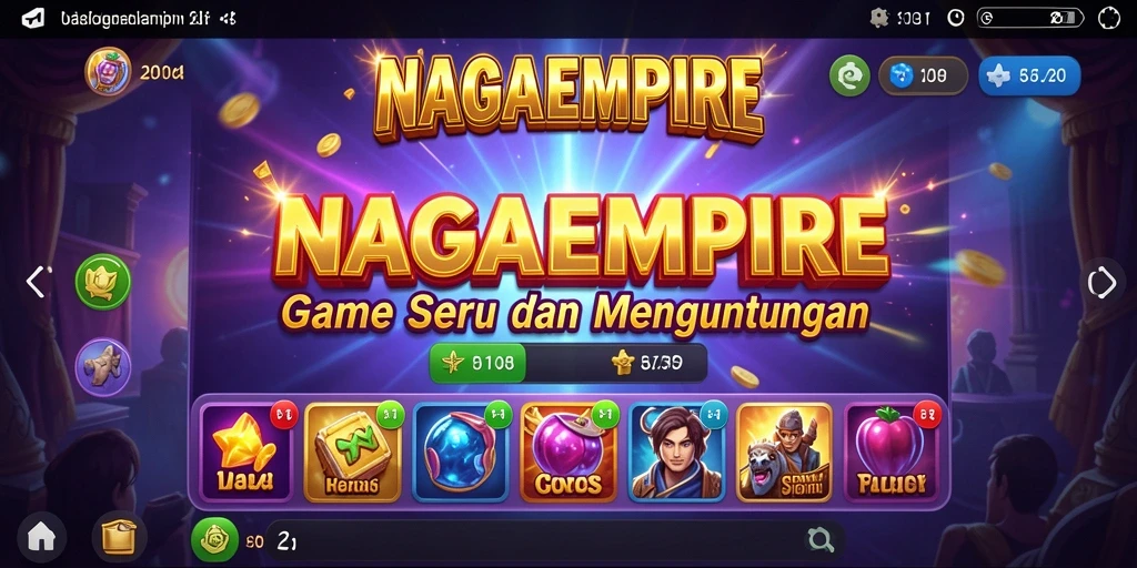 Tampilan screenshot NAGAEMPIRE menampilkan keseruan permainan Slot.