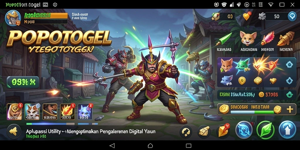 Tampilan antarmuka utama POPOTOGEL yang sederhana dan intuitif.
