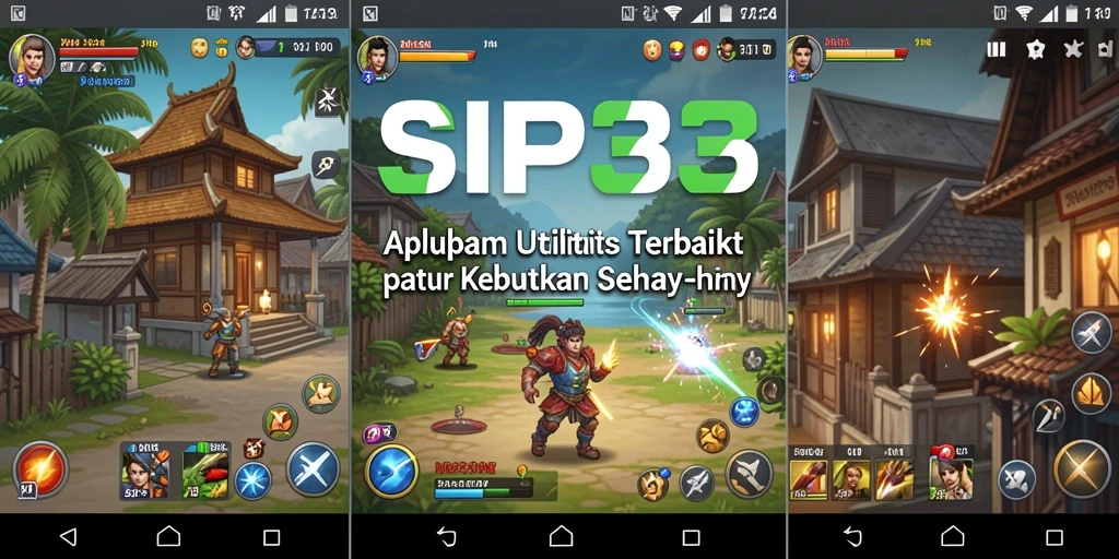 Tampilan antarmuka SIP33 yang sederhana dan efektif.