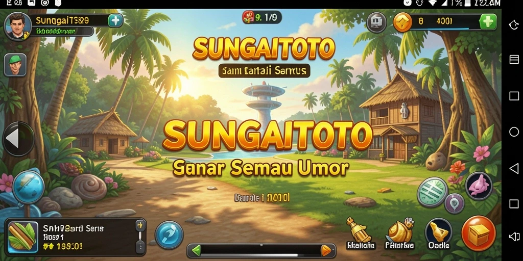 Tangkapan layar SUNGAITOTO menunjukkan gameplay yang seru dan mengasyikkan.