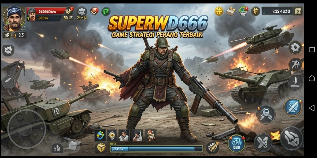 Tampilan menarik dari gameplay SUPERWD666 yang menegangkan.