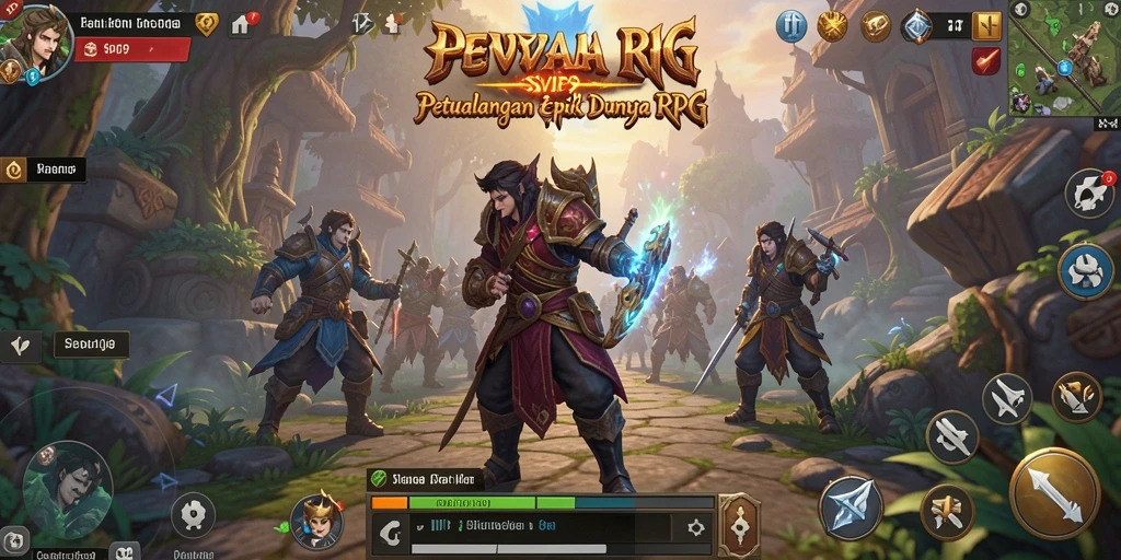 Tampilan gameplay <strong>SVIP9</strong> yang menarik dan dinamis dalam dunia RPG.